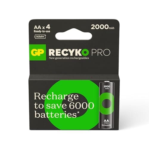 Image of GP Batteries ReCyko Pro AA Battery Ni-Mh 1.2 Volt Pack of 4