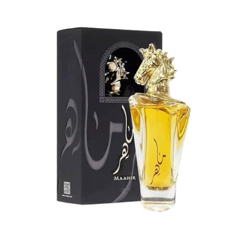 Image of Maahir Eau de Parfum 100ml – Long Lasting Oriental Oud Perfume for Men & Women, Luxury Fruity Floral Fragrance with Amber & Musk