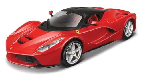 Image of Maisto 39129 1:24 Scale Building Kit LaFerrari Model Car (Red/Black)
