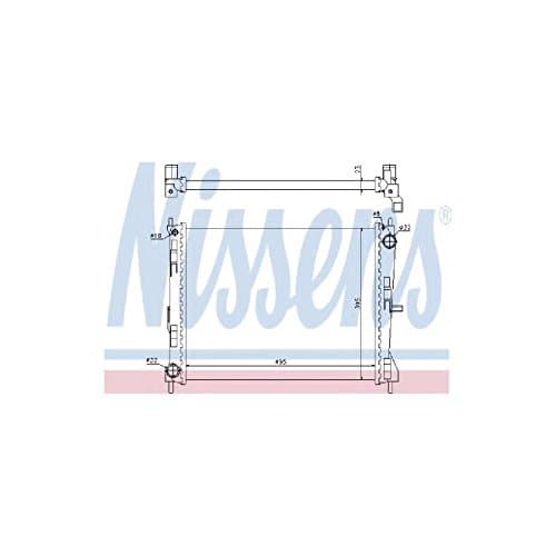 Image of Nissens 637605 Radiator, engine cooling