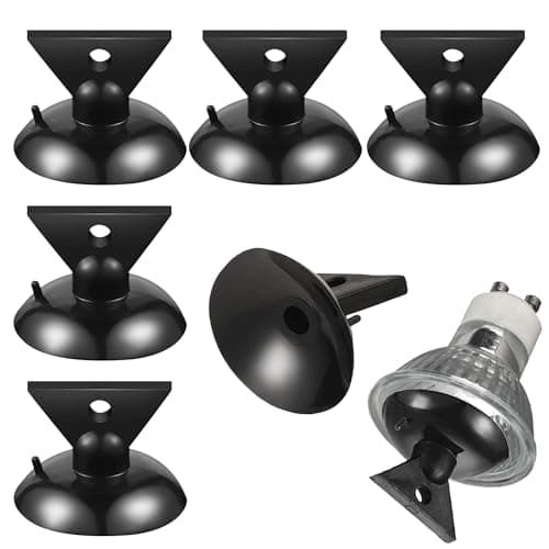Image of MEKEET 6PCS GU10 Removal Tool Black Light Bulb Changer Tool Set Small Suction Cups Practical Light Bulb Replacement Tool Ideal for Home Long Reach High Ceilings Window Suckers