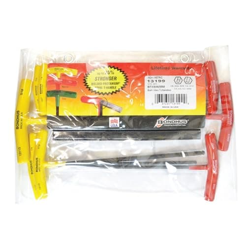 Image of Bondhus, BTX9 T-Handle BALLDRIVER HEX Set 1/8"-5/16"+3MM-6MM, 13199