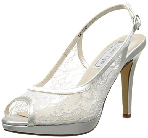 Image of Touch Ups Women's Lydia Platform Pump, White, 4 UK