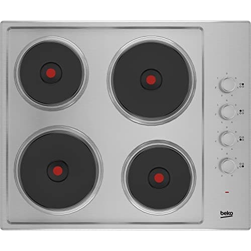 Image of Beko 60cm Sealed Plate Electric Hob - Stainless Steel