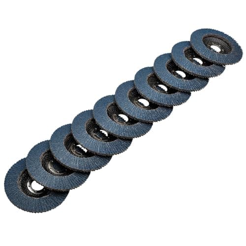 Image of Draper 84096 Zirconium Oxide Flap Discs, 115 x 22.23mm, 40 Grit (Pack of 10)