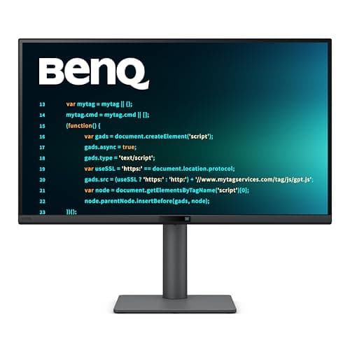 Image of BenQ RD270Q 27 inch 2K 144hz Programming Monitor, Nano Matte Panel, Coding Modes, 65W USB-C, Night Hours Protection, Ergonomic Design, and Eye-Care Solution