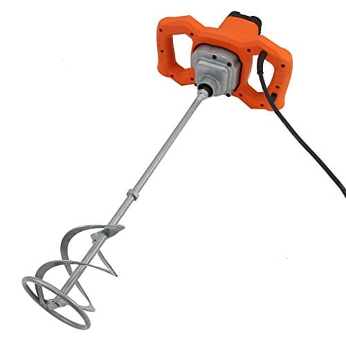 Image of T-Mech Hand-Held Electric Paddle Mixer 1600W Plaster Mixing Tool Paint Stirrer M14 140mm Mixing Paddle 230v 13A UK Plug