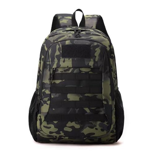 Image of Lawaia 20L Small Tactical Backpack Military Bags Hiking Rucksack Survival Army Bag Rucking Outdoor Sports Packs Molle Gym Backpacks for Men Women Boys Girls Fishing Camping Traveling-Dark Camo
