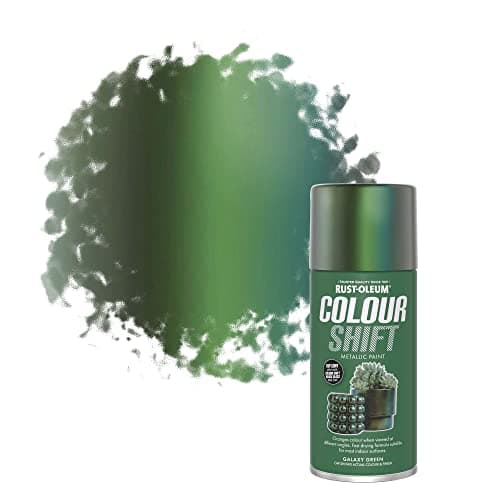 Image of Rust-Oleum 150ml Colour Shift Metallic Paint Spray Aerosol - Galaxy Green