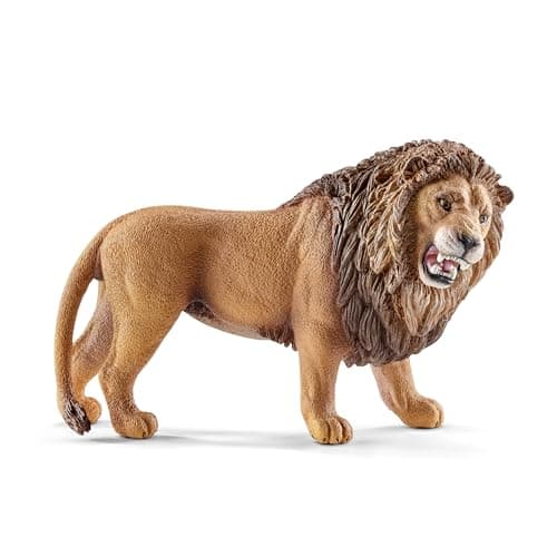 Image of SCHLEICH Wild Life, Animal Figurine, Animal Toys for Boys and Girls 3-8 Years Old, Roaring Lion, Ages 3+