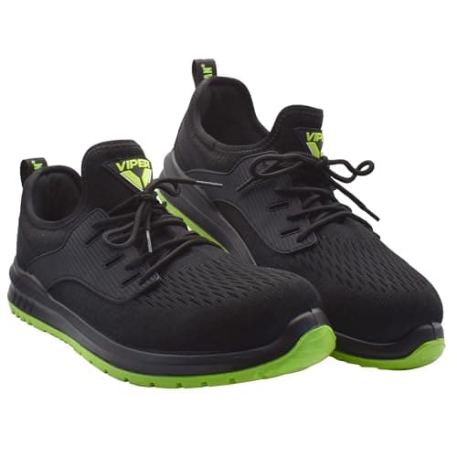 Image of Scan Viper S1P Rated Safety Trainer, Steel Toe Cap, Slip Resistant Soles, Breathable & Lightweight Protective Shoe - Size UK 9 EUR: 43