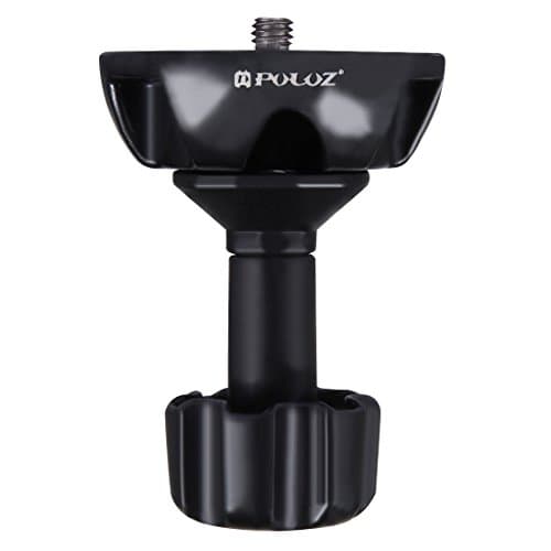 Image of PULUZ 75mm Metal Half Ball Flat to Bowl Adapter Convert with 1/4" & 3/8" Screws Mount on Tripod & Fluid Rotation Head for DSLR SLR Camera Video Rig