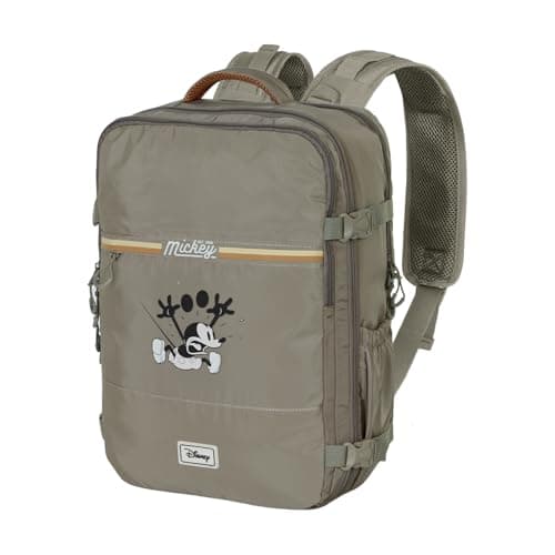 Image of Disney Mickey Mouse Face-Large Mercury Travel Backpack 47x23x33cm, Multicolour, Capacity 35 L