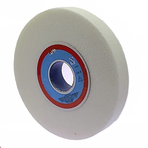 Image of Granding Sand Wheel,125mm White Corundum Abrasive Disc, 12.7mm Arbor Hole, 16mm Thickness For Sharpening Knives, Grinding Steel And Metal(180 Grit)
