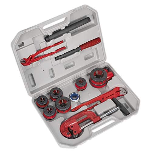 Image of Sealey Ptk993 Pipe Threading Kit 1/4-1-1/4Bspt