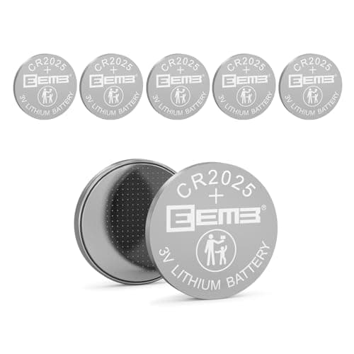 Image of EEMB 5 PACK CR2025 Battery 3V Lithium Battery Button Coin Cell Batteries 2025 Battery for Key FOBs, calculators, Coin counters, Watches, Heart Rate Monitors, Glucose monitors and More