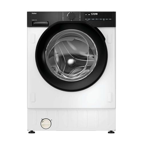 Image of Haier Series 6 Integrated Washing Machine, 9 Kg Wash Capacity, 1600 RPM, A-30 percent Rated, hOn App Connectivity, Anti-Bacterial Treatment, White and Black, 60x53x82 cm - BHA6S69M6DB9J-80