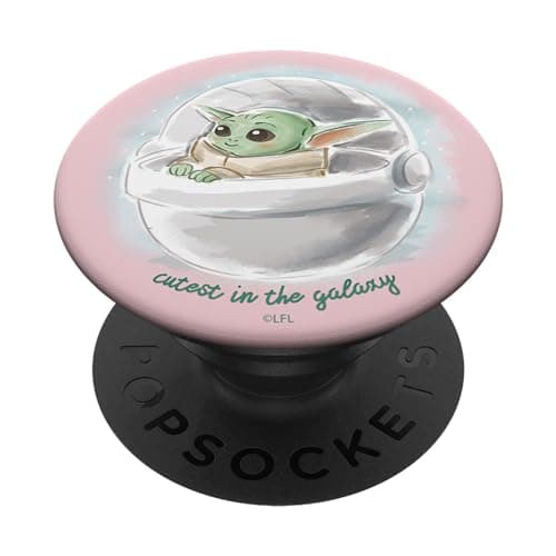 Image of PopSockets Star Wars: The Mandalorian The Child Cutest In The Galaxy PopSockets PopGrip: Swappable Grip for Phones & Tablets