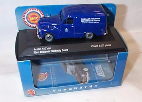 Image of corgi vanguards austin A40 east midlands electricity board van 1.43 scale diecast model