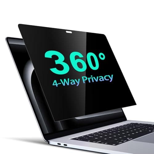 Image of STARY 360° Privacy Screen MacBook Air 13 Inch (2018-2021, M1)&MacBook Pro 13 Inch (2016-2022 M1, M2), Laptop Privacy Film Filter All Round Anti Peeping Blue light Glare MacBook Protection