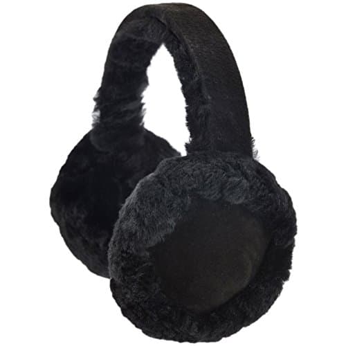 Image of SNUGRUGS Ladies Full Sheepskin Ear Muffs with Gift Box - Black