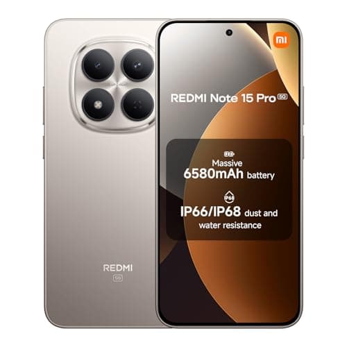 Image of XIAOMI Redmi Note 15 Pro 5G, Smartphone 8+256 GB, Massive 6580mAh Battery, IP66/IP68, New 200MP Camera, 6.83" AMOLED Display, Titanium Color, Warranty 2 years, Charger Not Included