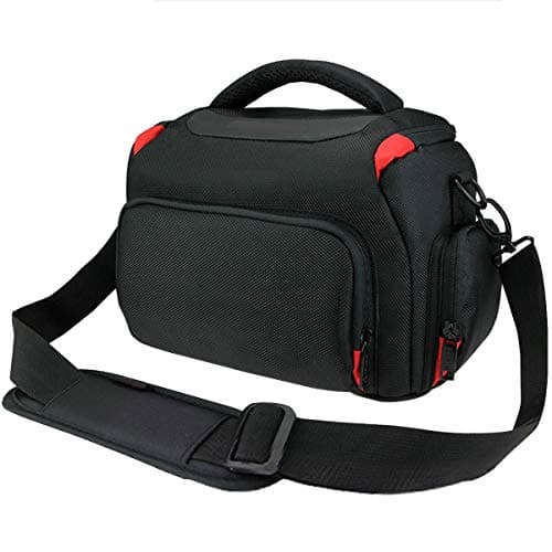 Image of Khanka Waterproof Anti-Shock DSLR/SLR Camera Case with Extra Rain Cover, Compatible with Canon/Nikon/Sony/Panasonic Cameras and Accessories, Includes Shoulder Strap and Rain Cover (Case Only)