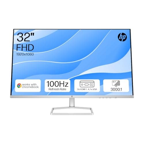 Image of HP Series 5 31.5" FHD Monitor (532sf) | 100Hz Refresh Rate | 3000:1 CR | 99 percent sRGB Colour & 300 Nits | HDMI & VGA Ports | Low-Blue Light | Ergonomically Adjustable | WWCB Certified