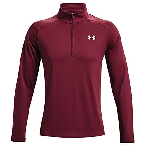 Image of Under Armour Mens Tech 2.0 1/2 Zip Sweater - League Red - XXL