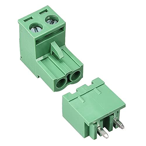 Image of sourcing map 2 Pin 5.08mm Pitch Male Female PCB Screw Terminal Block 5 Sets