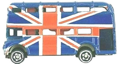 Image of London Bus Fridge Magnet Union Jack Flag Die Cast Metal Routemaster UK GB Gift