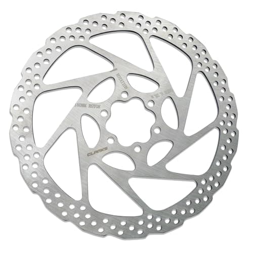 Image of Clarks Cycle Systems TL-027 Steel 6-Bolt Disc Brake Rotor, Silver, 160mm