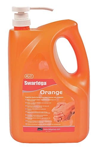 Image of DEB SOR4LMP Swarfega Hand Cleaner Pump, 4L, Orange