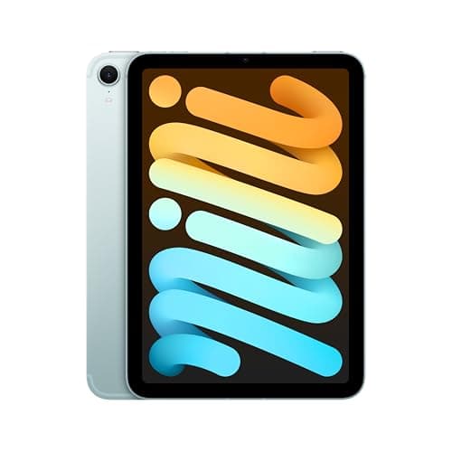 Image of Apple iPad mini (A17 Pro): Apple Intelligence, 8.3-inch Liquid Retina Display, 256GB, Wi-Fi 6E + 5G Cellular, 12MP Front/12MP Back Camera, Touch ID, All-Day Battery Life — Blue