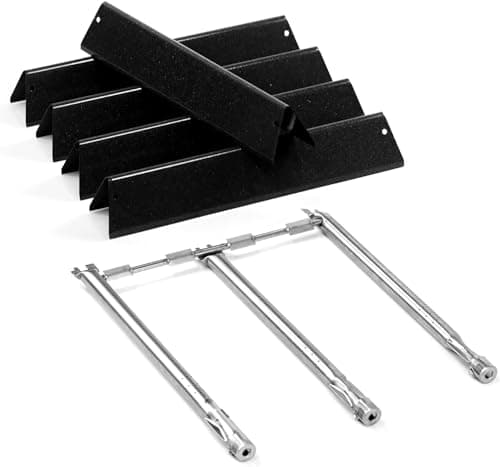 Image of Nordic Bbq Store Spirit E-310 Grill Parts 69787 Burners & 7636 Flavorizer Bars for Weber Spirit, Spirit II 300 E310 S-310 E-320 S-320 E-330 S-330 with Front Mounted, Parts for Spirit 2 GS4