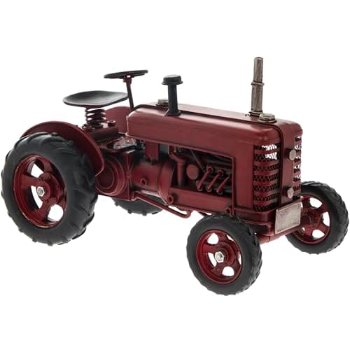 Image of Lesser & Pavey Vintage Effect Tin Red Tractor - Vintage Transport Collection