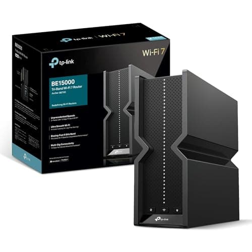 Image of TP-link Archer BE700 Tri-Band BE15000Mbps WiFi 7 Router, Ultra-Fast 10G Multi-Gig and 2.5G Ports, 8-Stream WiFi Router, VPN Client Support, USB 3.0 Port, EasyMesh Compatible, 8K Streaming, HomeShield
