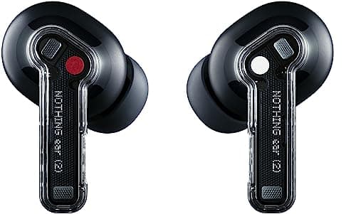 Image of Nothing Ear (2) - Wireless Earbuds with ANC (Active Noise Cancelling), Hi-Res audio certified, Dual Connection, Powerful 11.6 mm custom driver - Black