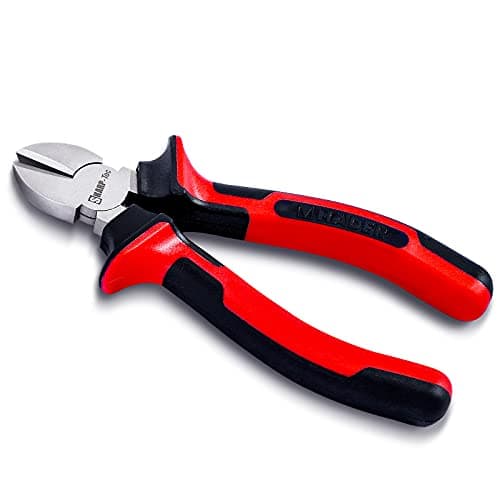 Image of Sharp-tec Wire Cutters, 200mm Side Cutters with Anti-Slip Handle, 8-inch Professional Diagonal Cutting Pliers for DIY, Household, Workshop