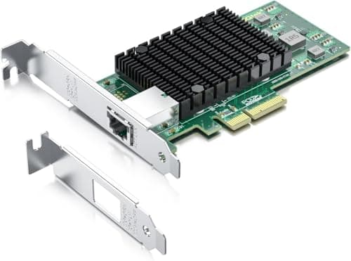 Image of 10Gtek for Intel X550-T1 10GbE PCI-E NIC Network Card, Single Copper RJ45 Port with ELX550AT Chip, 10Gbit PCI Express x4 LAN Adapter, 10Gb NIC for Windows Server, Windows 7/8/10, Linux