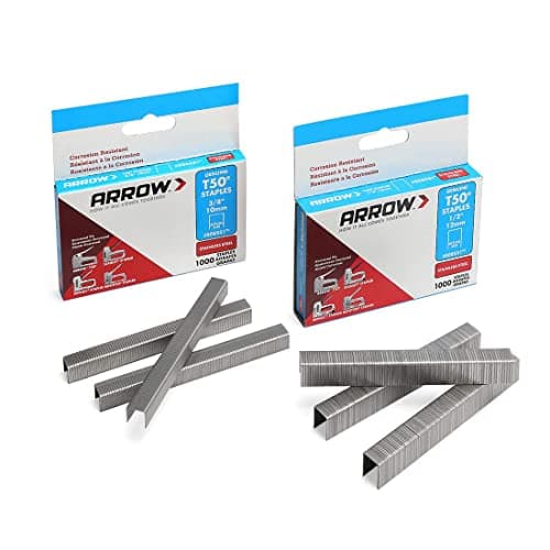 Image of ARROW T50 Staples Pack Set #508SS1 1/2'' 12mm and #506SS1 3/8'' 10mm