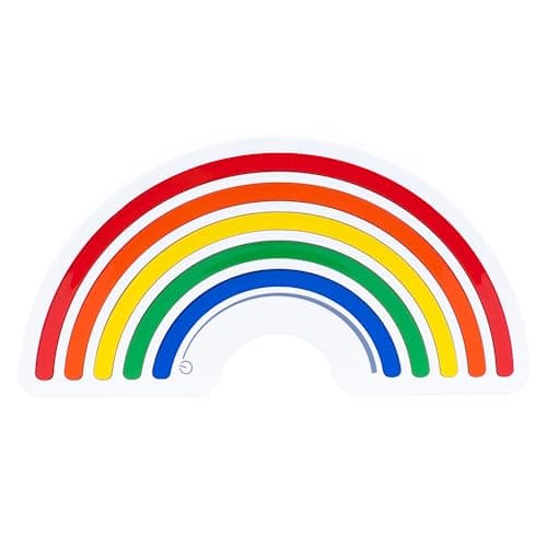 Image of Fizz Creations Dimmable Rainbow Mood Light - Illuminate Your Space with Vibrant Colours and Create a Magical Ambience. USB Powered with Included 1 Meter Micro-USB Cable. Novelty Lighting Night Light.