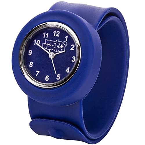 Image of Popwatch Blue Colour Wacky Watch ® Slap Strap Fast Fit Kids Childrens Silicone Band Unisex Instant Fit Any Size