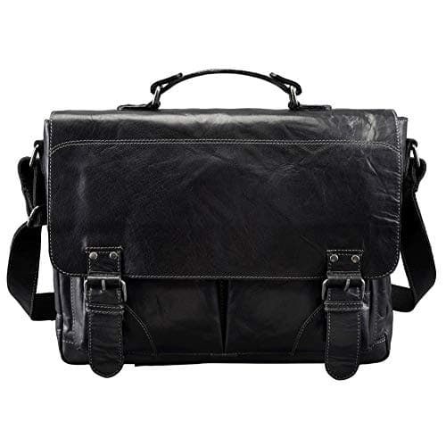 Image of Pride and Soul Unisex Outdoor Business Bag available in Black - Dark Charcoal - Size 37 cm