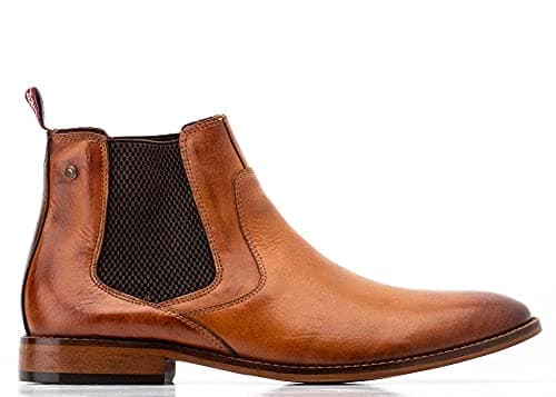 Image of Base London SCOUT WASHED TAN Men's Chelsea Boots UK 8