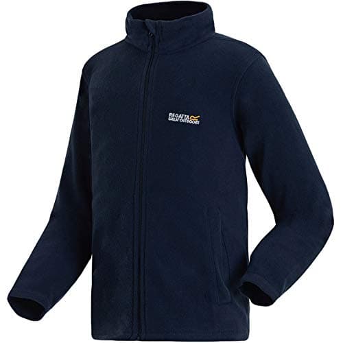 Image of Regatta King Kids Full Zip Fleece Lightweight Jacket with 2 Pockets & Anti-Pill - Perfect for Walking, Hiking & Outdoors