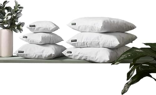 Image of WOOLROOM Classic 100% British Wool Scatter Cushion Pad 30x50 cm, 285gsm Natural Fibre Filling, Traceable, Hypoallergenic, Dust Mite Resistant, White
