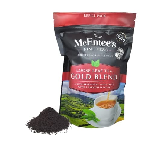 Image of McEntee's Irish Loose Leaf Gold Blend Tea - 250g Refill Bag - Expertly blended in Ireland to give that perfect cup of tea. A traditional blend of Assam and Kenyan tea delivering that taste of home.