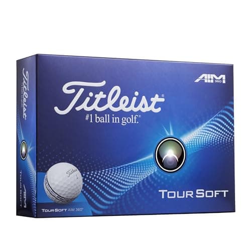 Image of Titleist Tour Soft AIM 360 Golf Ball, Pack of 12, White, PRIOR GENERATION