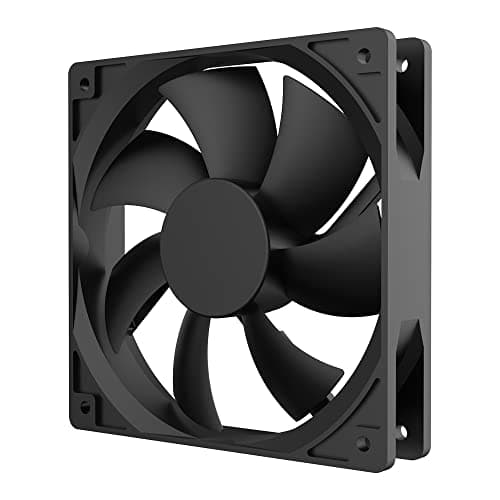Image of Akasa Smart Black, 120mm PC Fan,4-Pin PWM, HD Bearing, 12V DC Fan, 1600RPM, Airflow up to 55.0 CFM, Black, AK-FN120